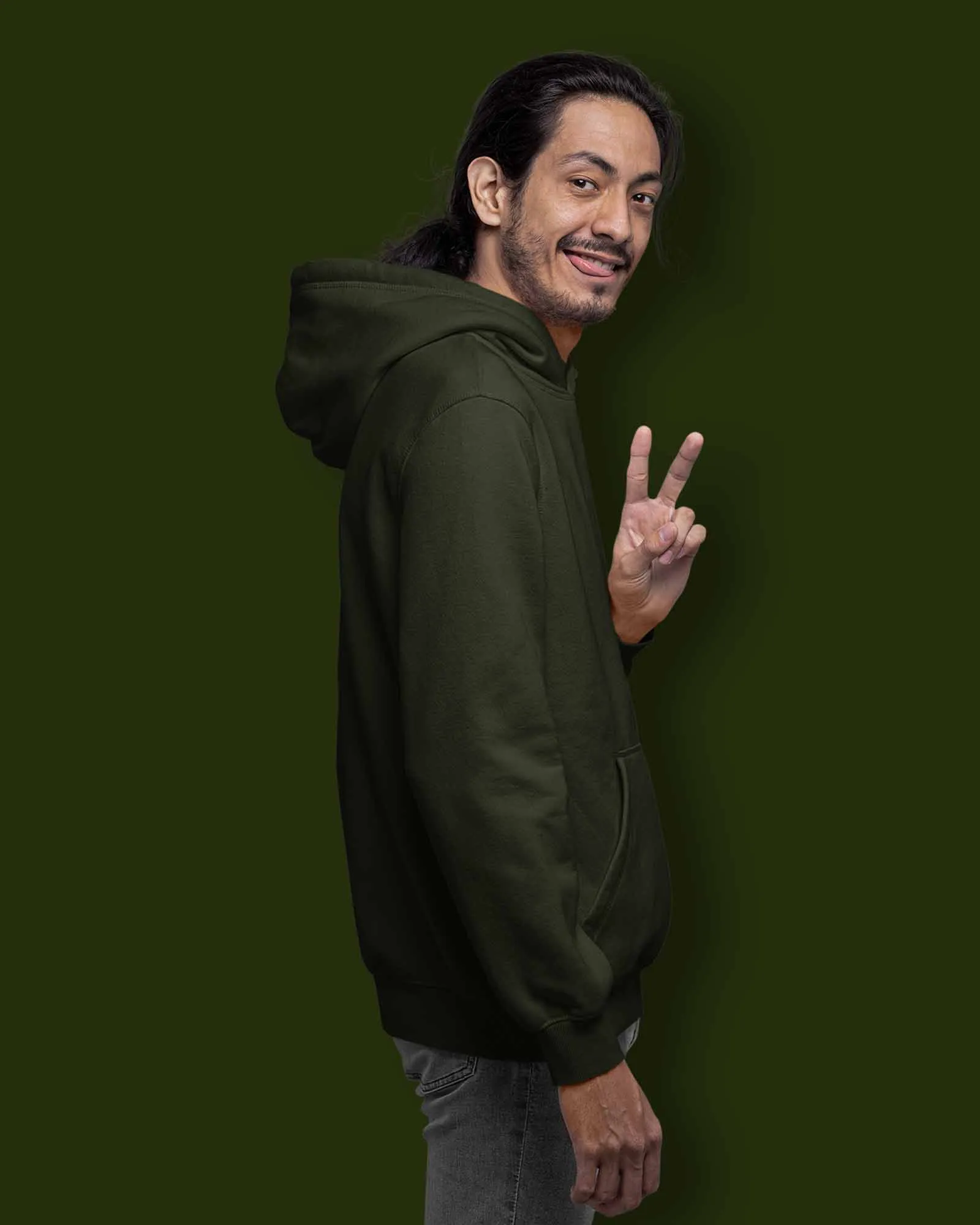 Classic Hoodie: Military Green