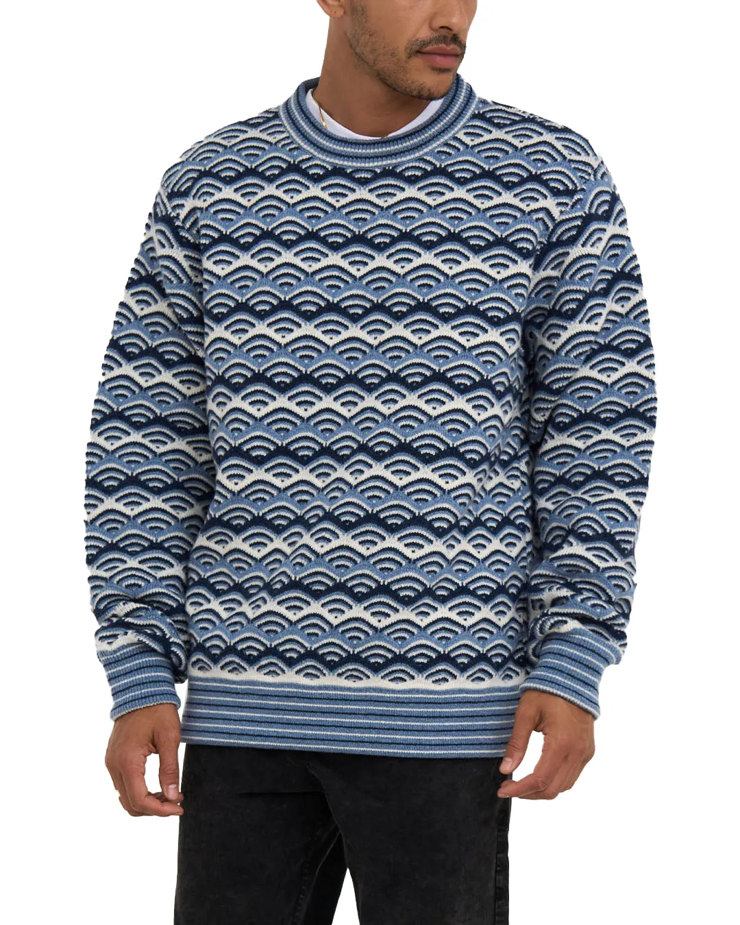 Comber Knit Sweater - Maui Blue