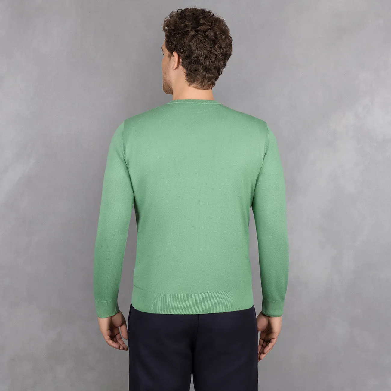 Cotton Pullover V-Neck Men