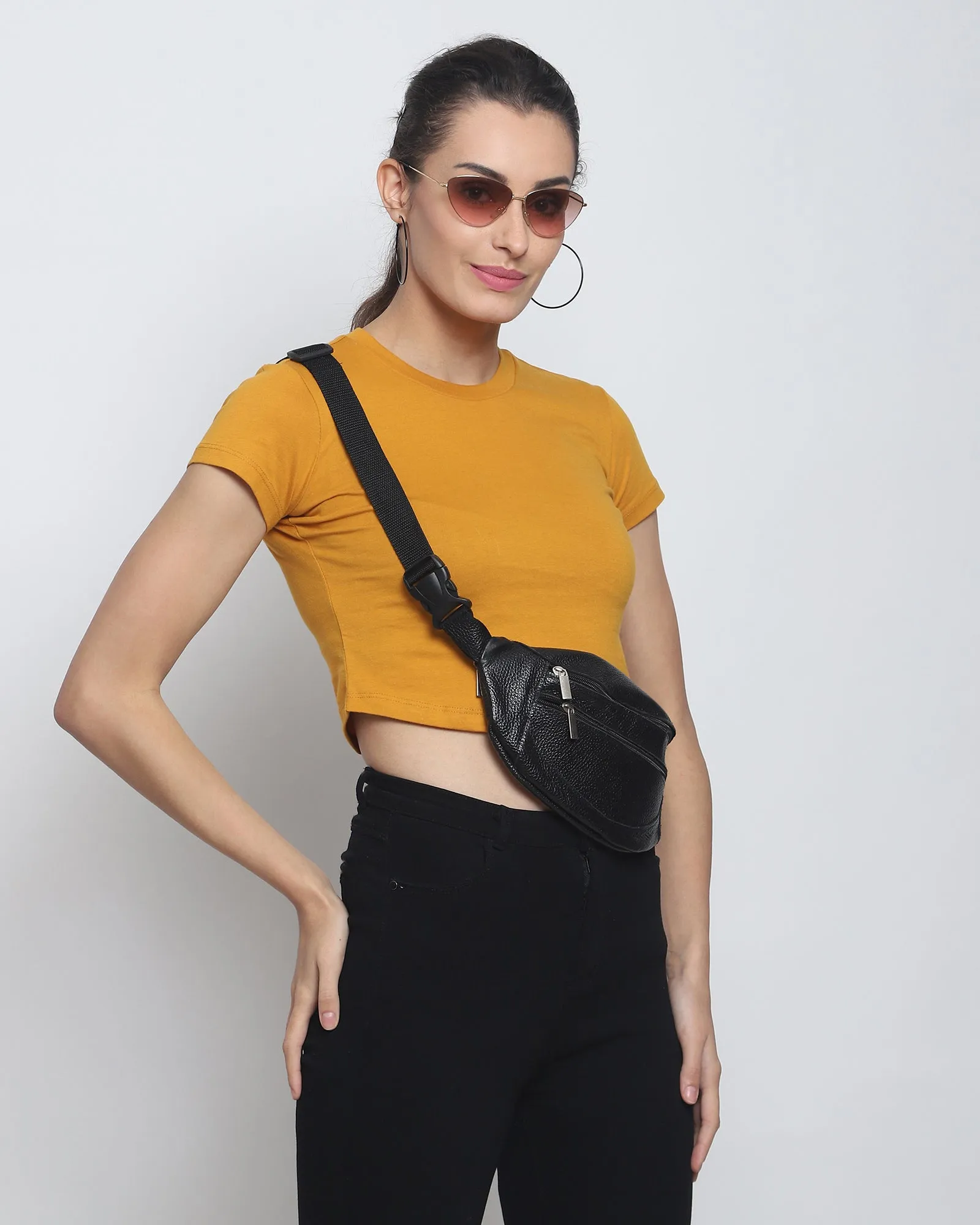 Crop Top: Solid Mustard