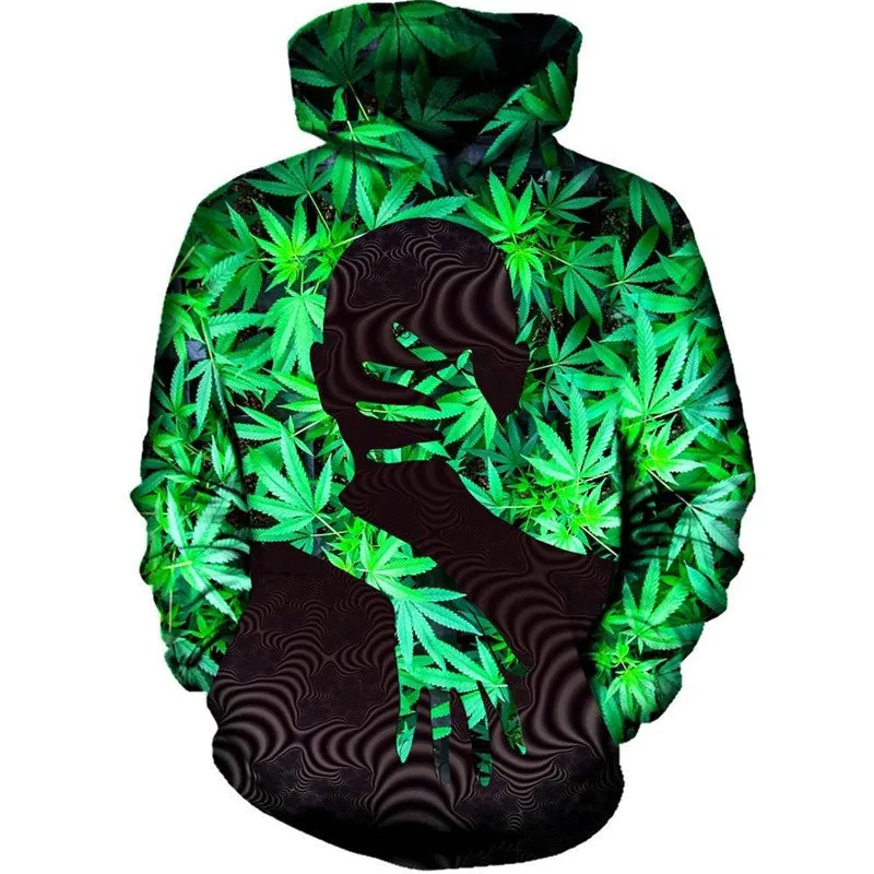 Dank Master 3D Weed Shadow Hoodie