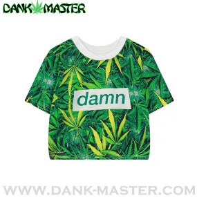 Dank Master Damn Weed Crop Tee