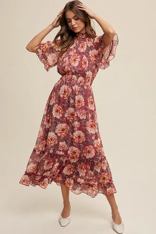 Delilah Smocked Maxi Dress