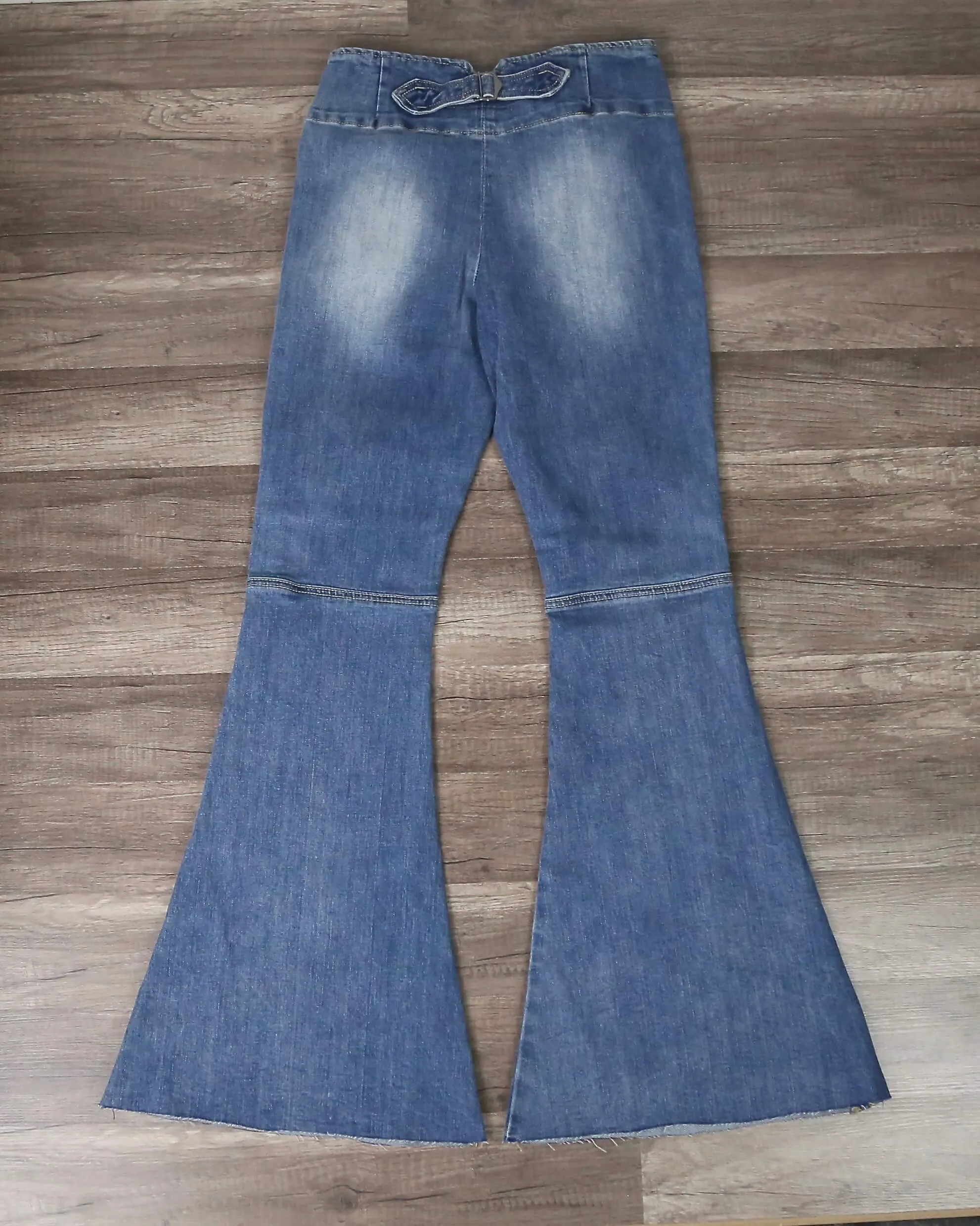 Denim High-Waist Flare Jeans