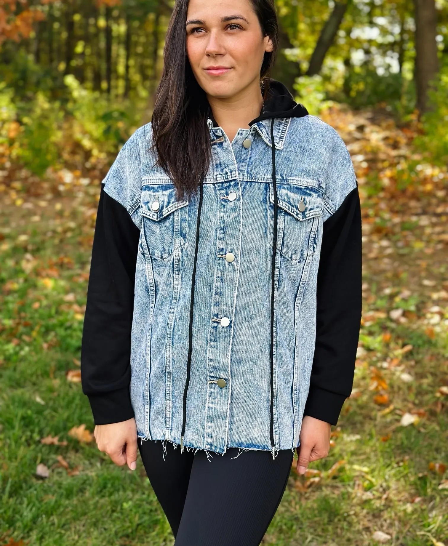 Denim Hooded Jacket