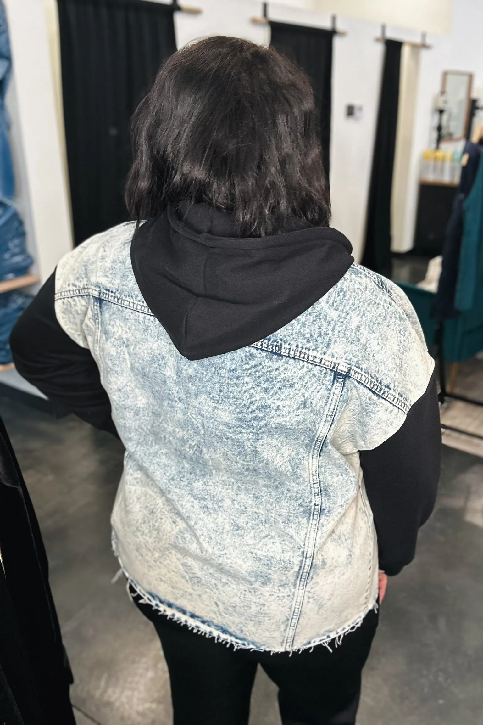 Denim Hooded Jacket