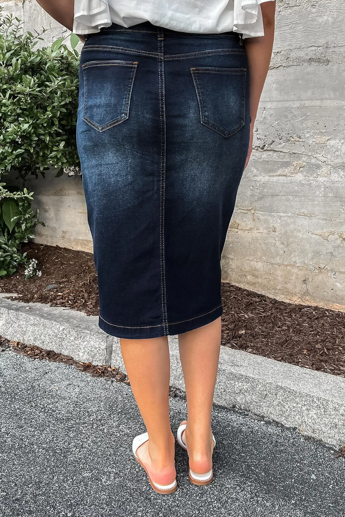 Emily Dk. Indigo Denim Skirt