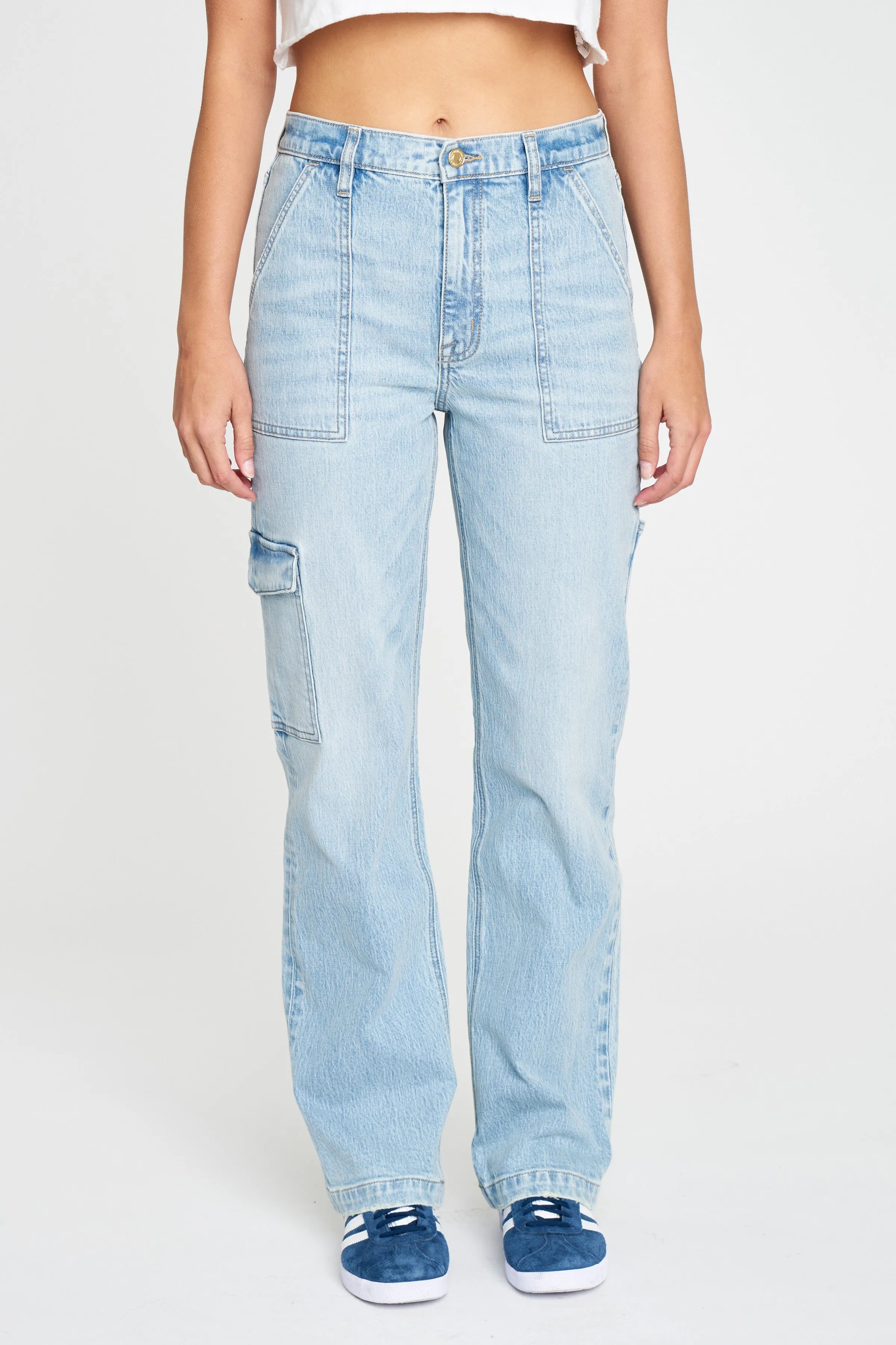 Eunina Roulette Cargo Dad Jeans