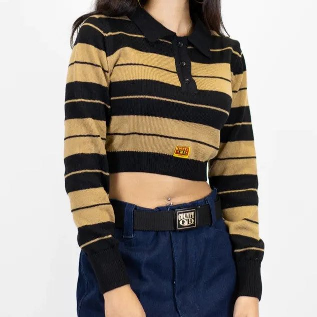 Cozy Long Sleeve Charlie Brown Crop Top for Casual Style - Perfect for Fans!