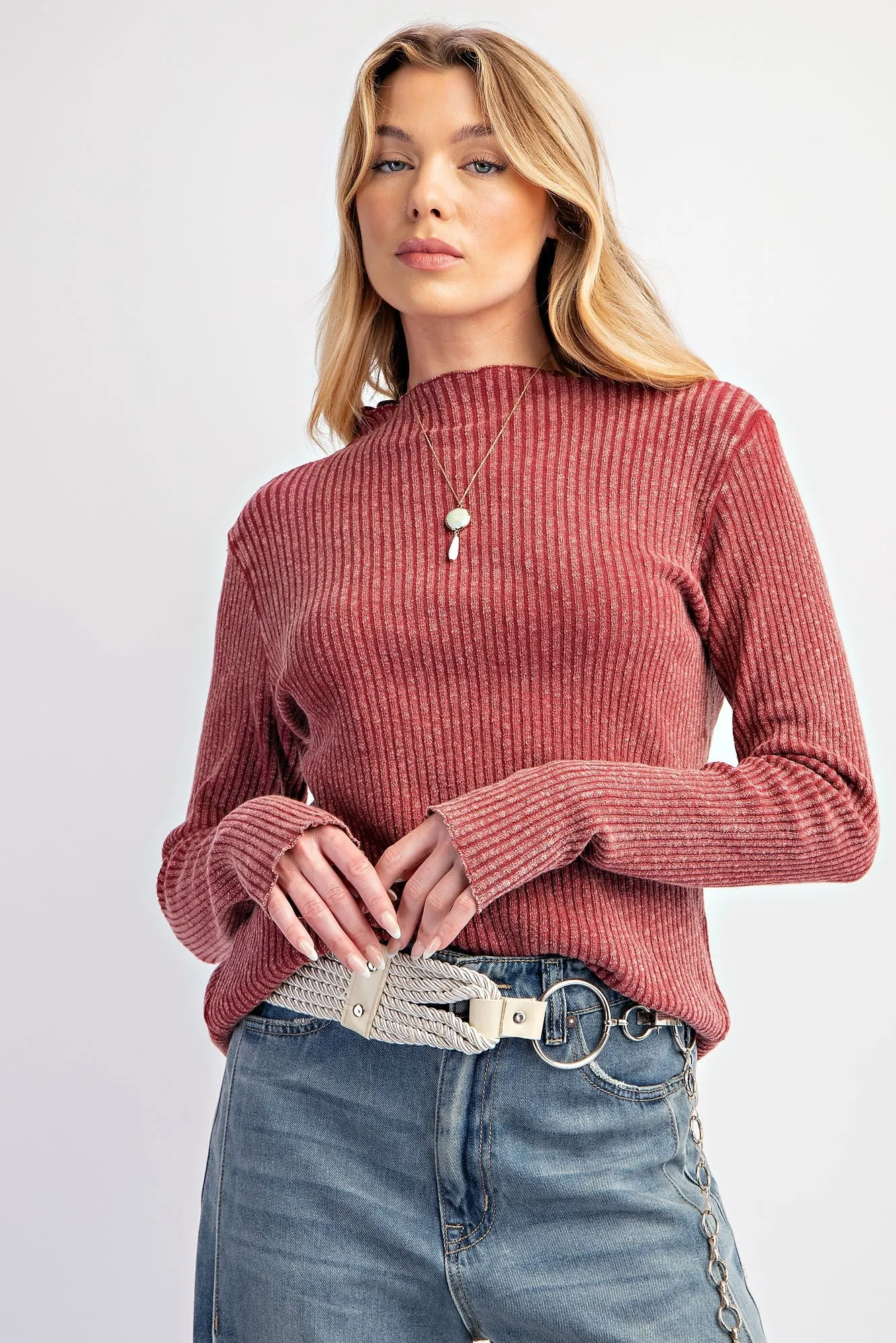 Fitted Rib Knit Top