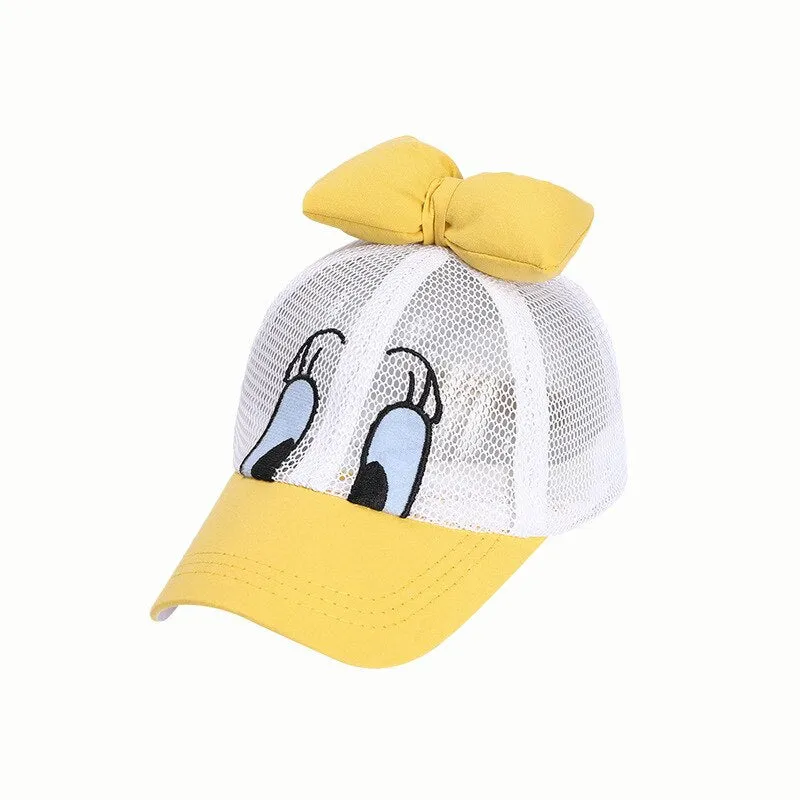 Girls And Boys Big Bow Ducky Cap - ONLY 4 LEFT !!!