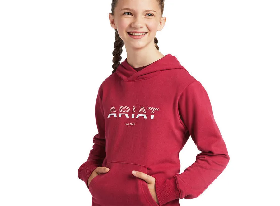 Girl's Ariat 3D Logo 2.0 Hoodie -RED BUD