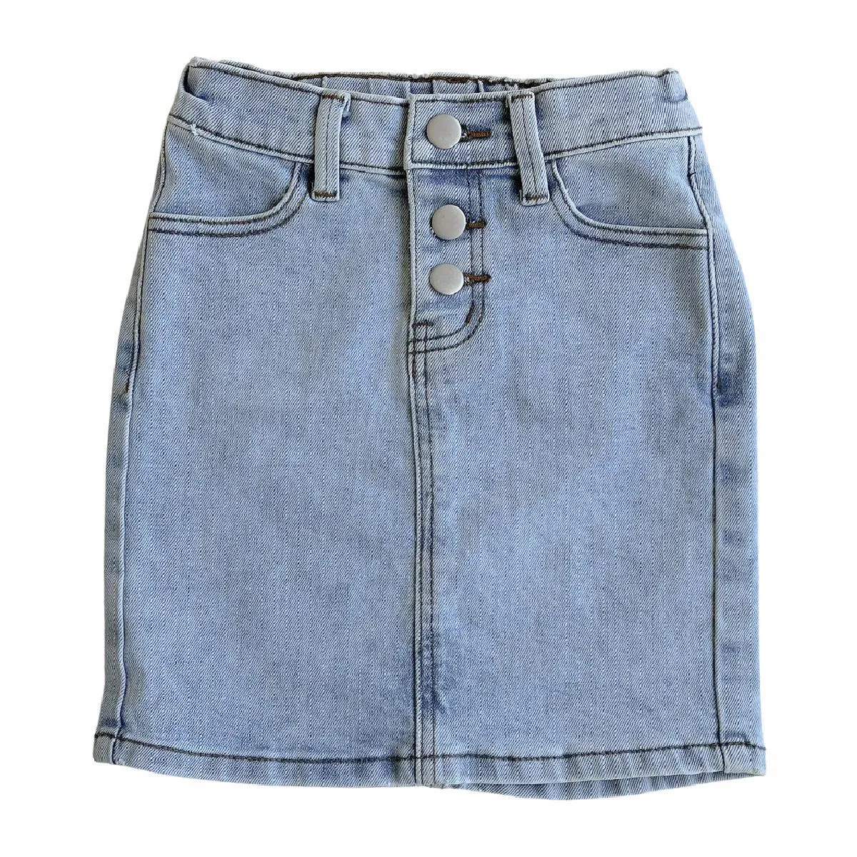 GIRLS Emmie Light Wash Denim Skirt