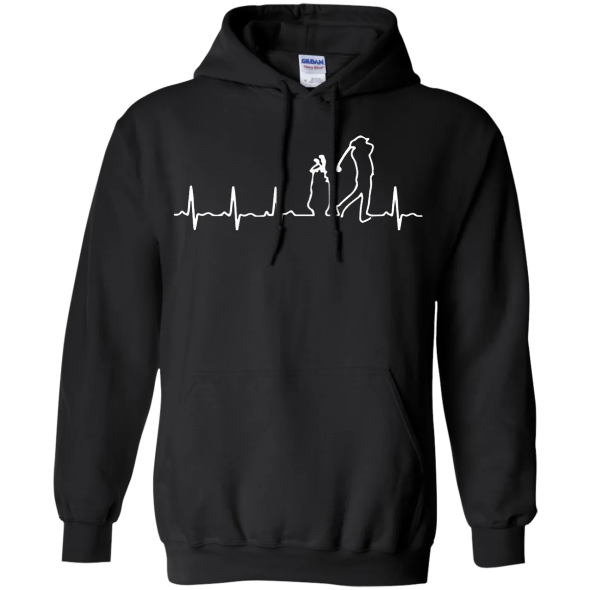 Golf Heartbeat Shirt, Hoodie, Tank