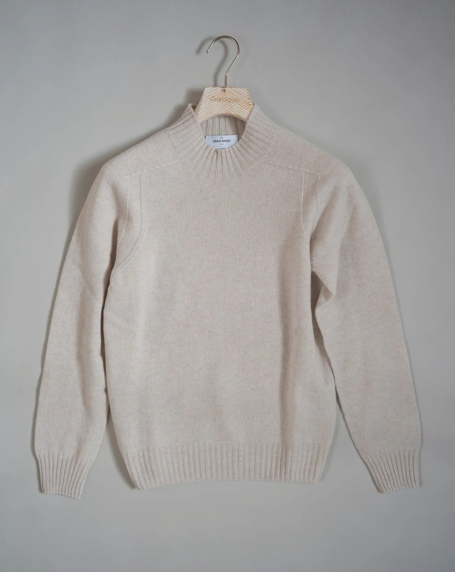 Gran Sasso Brushed Wool Turtle Neck / Oat