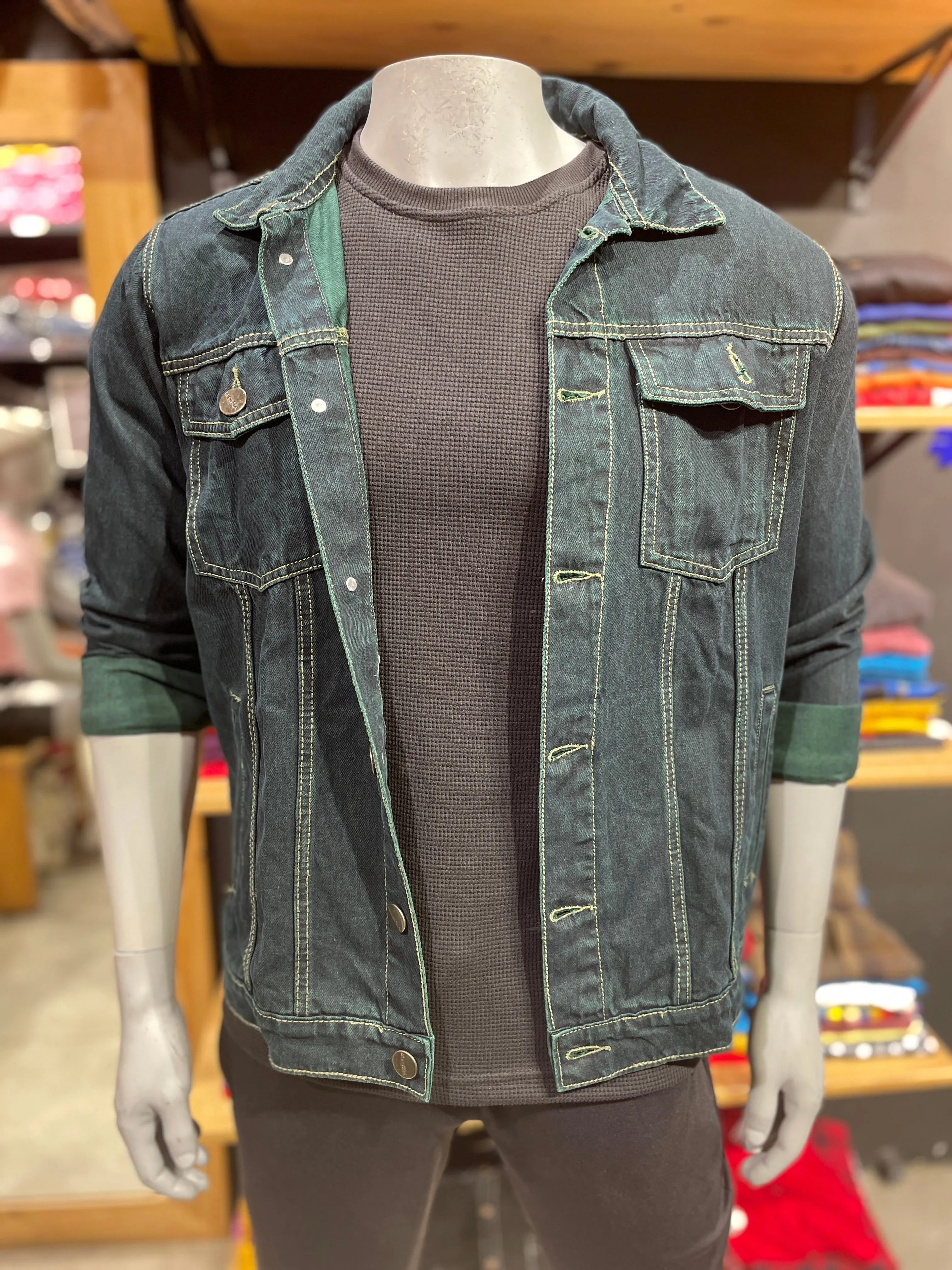 Greenish Denim Jacket