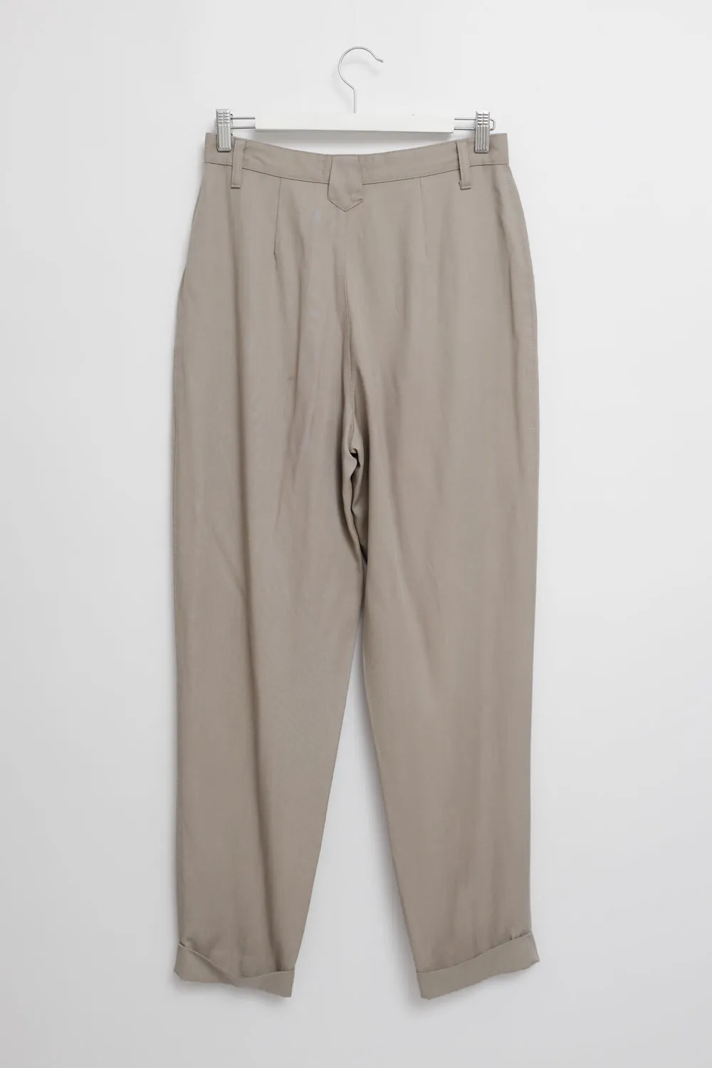 GREIGE PLEATED MAC VINTAGE PANTS