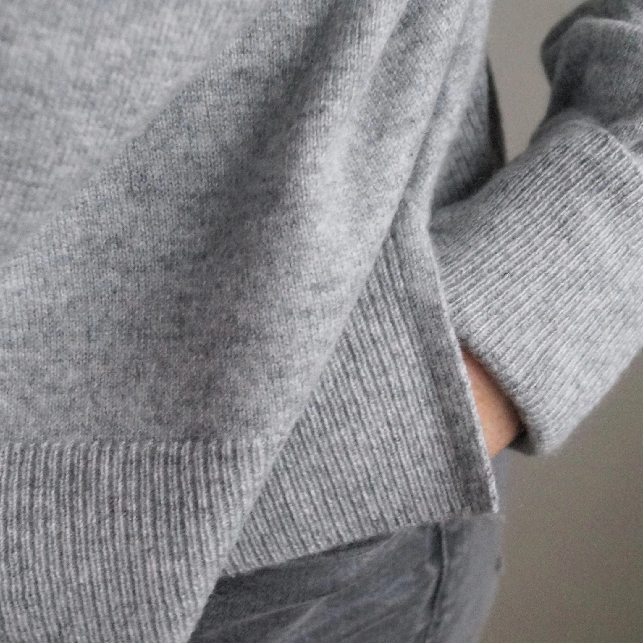 Grey Cashmere Jumper Sweater