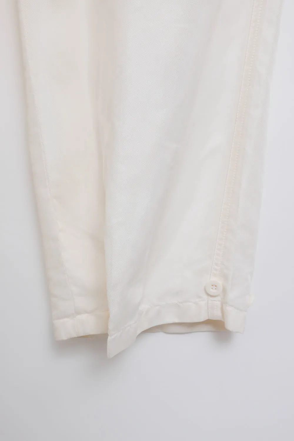 GUCCI VINTAGE SILK CARGO CREAM PANTS