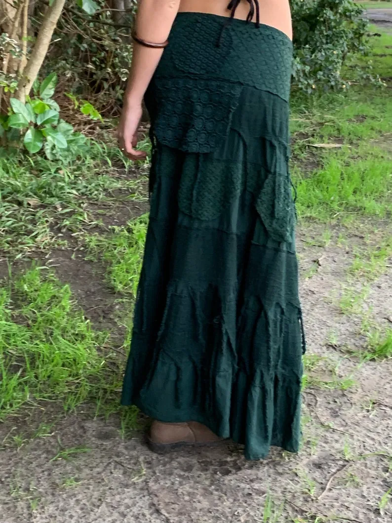 GYPSY QUEEN SKIRT GREEN