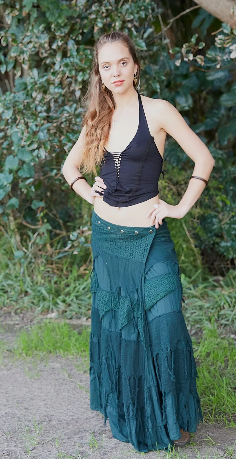 GYPSY QUEEN SKIRT GREEN