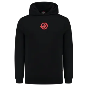 Haas Racing F1 Logo Blackout Hoodie - Black