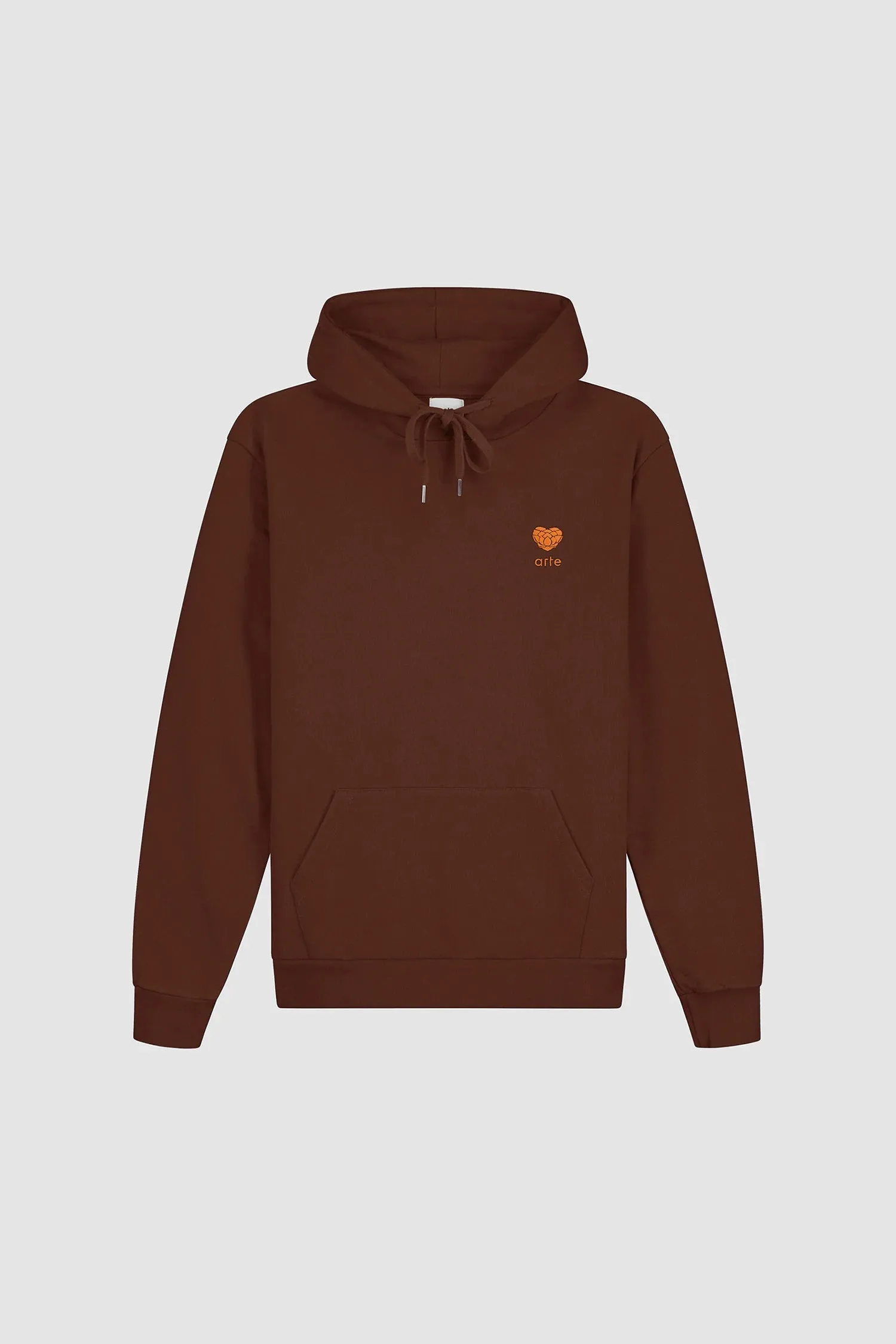 Heart Flower Hoodie - Brown