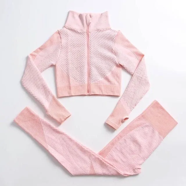 Honeycomb Tracksuit-Salmon