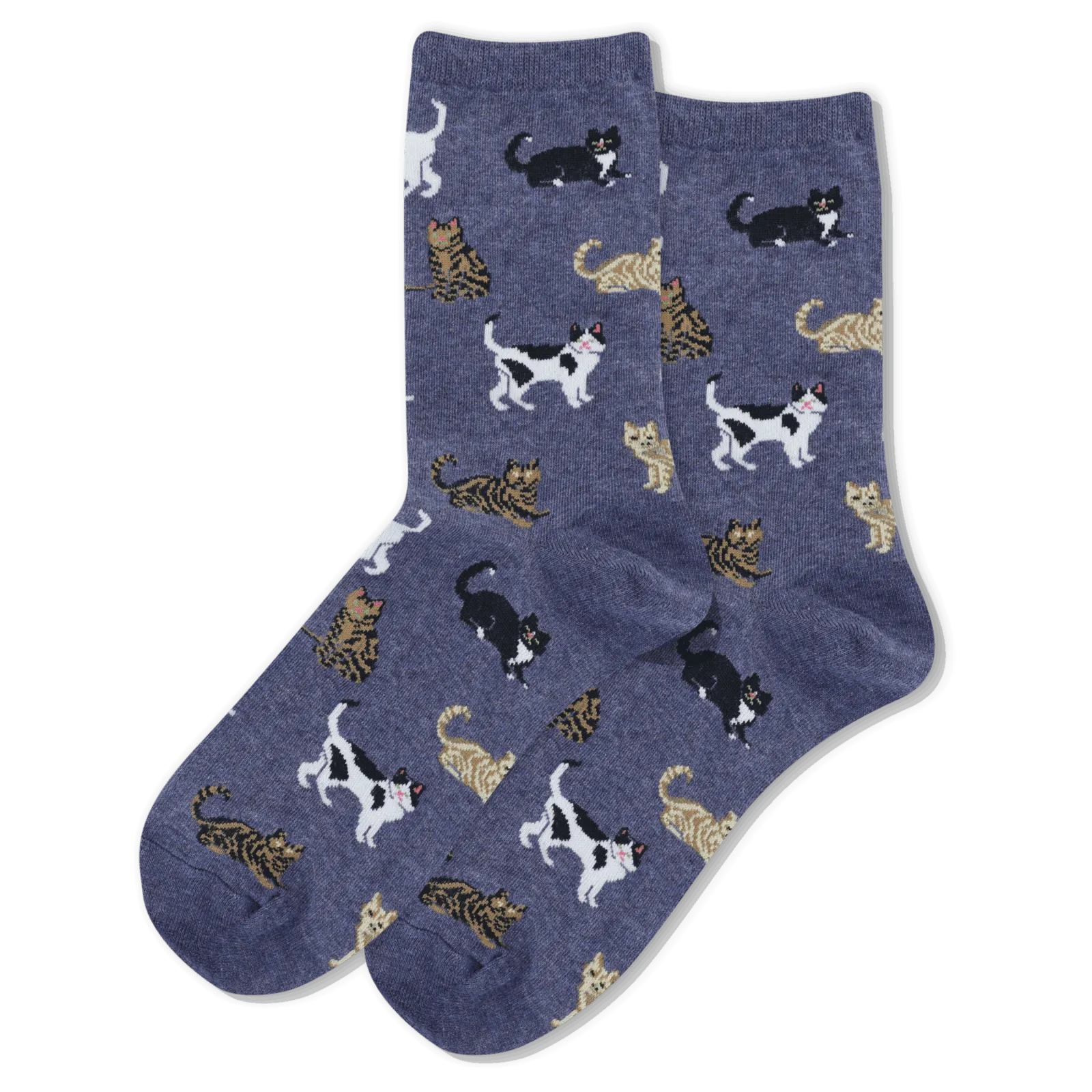 HOTSOX Women's Cats Crew Socks