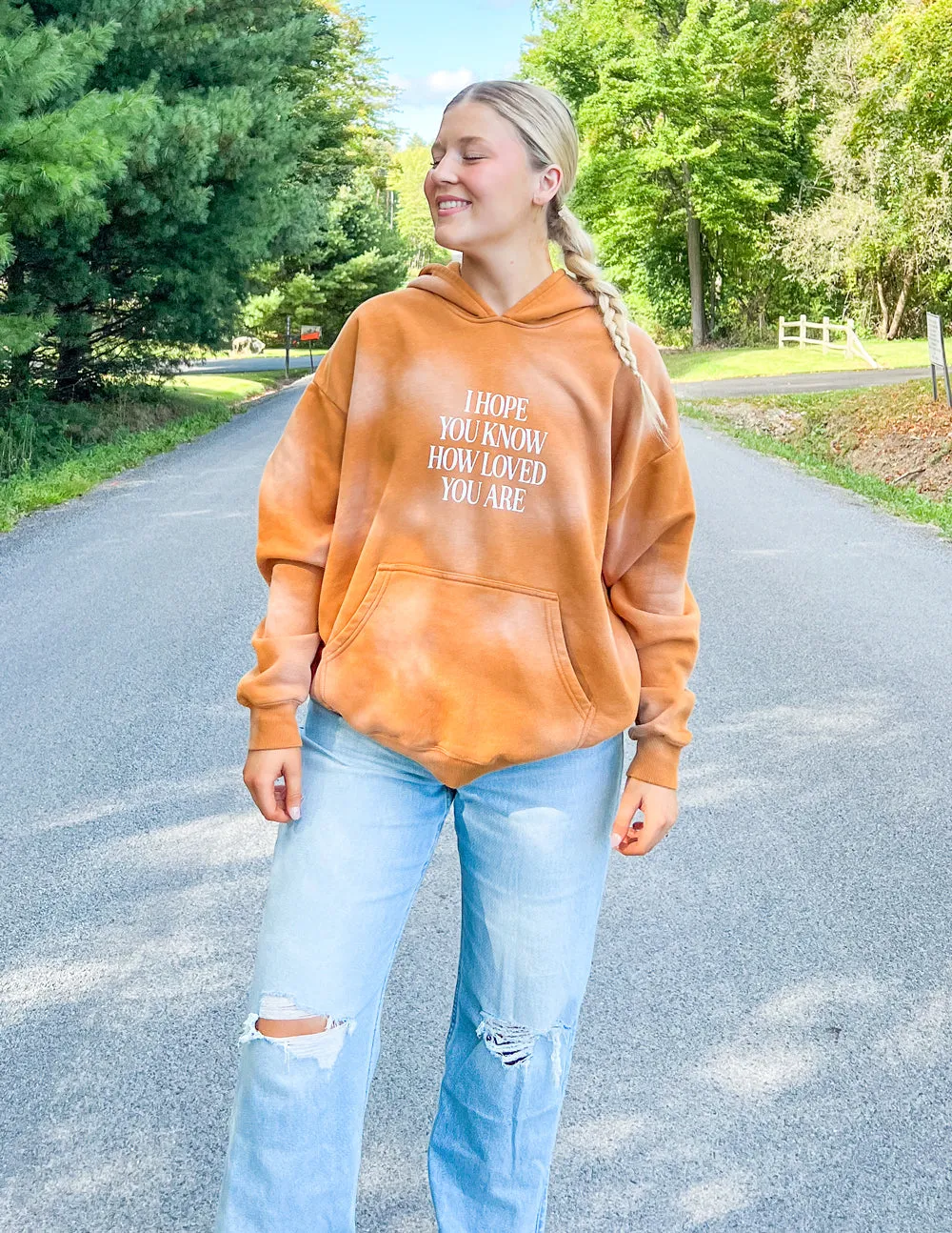 I Hope You Know Orange Unisex Hoodie