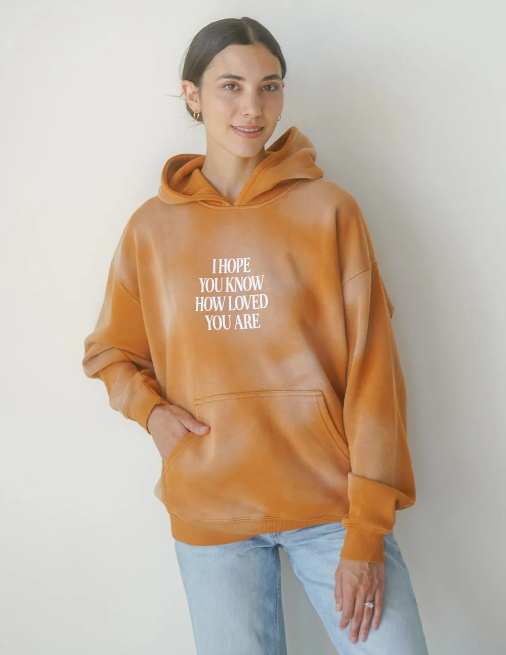 I Hope You Know Orange Unisex Hoodie