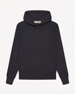 Kids' Henley Hoodie in Iron