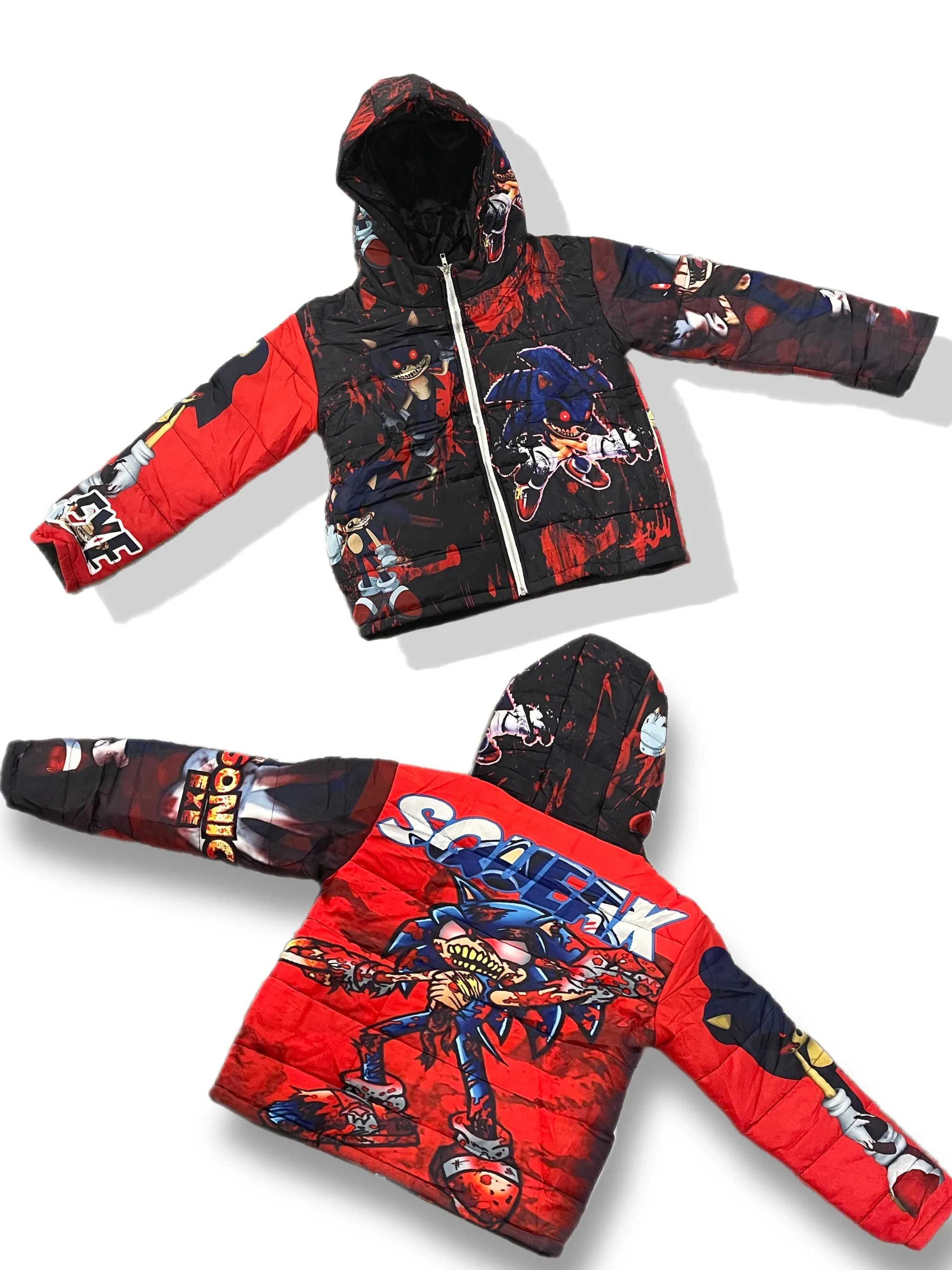 Kids Sonic Exe Puffer Jacket