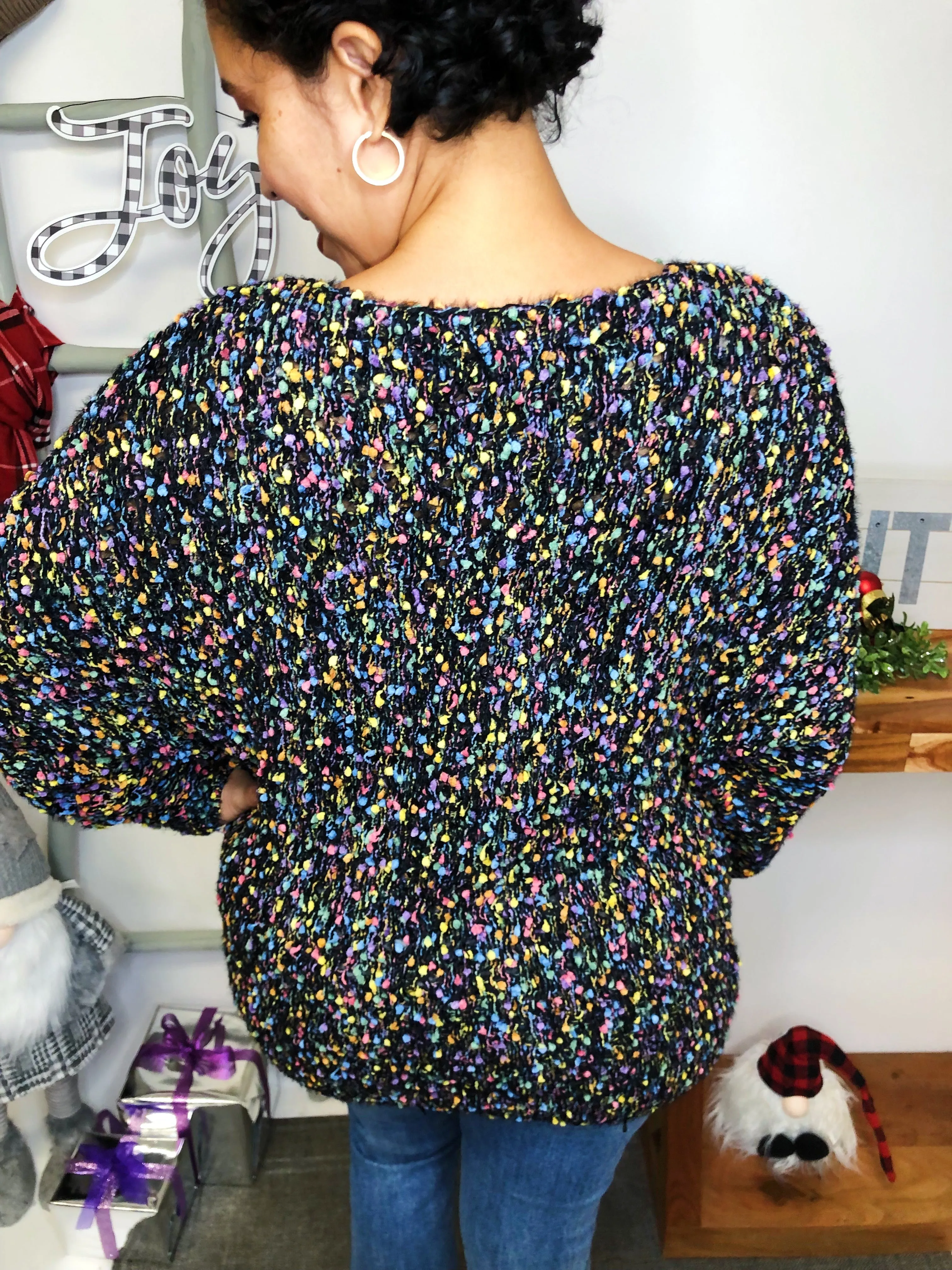 #L836 Electrified Lights On The Dance Floor Sweater