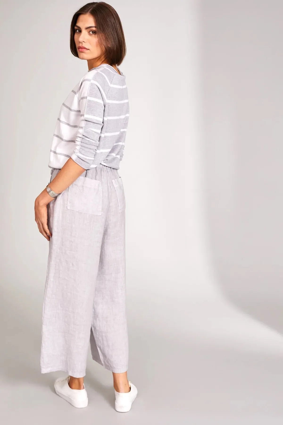 Linen Button Trouser