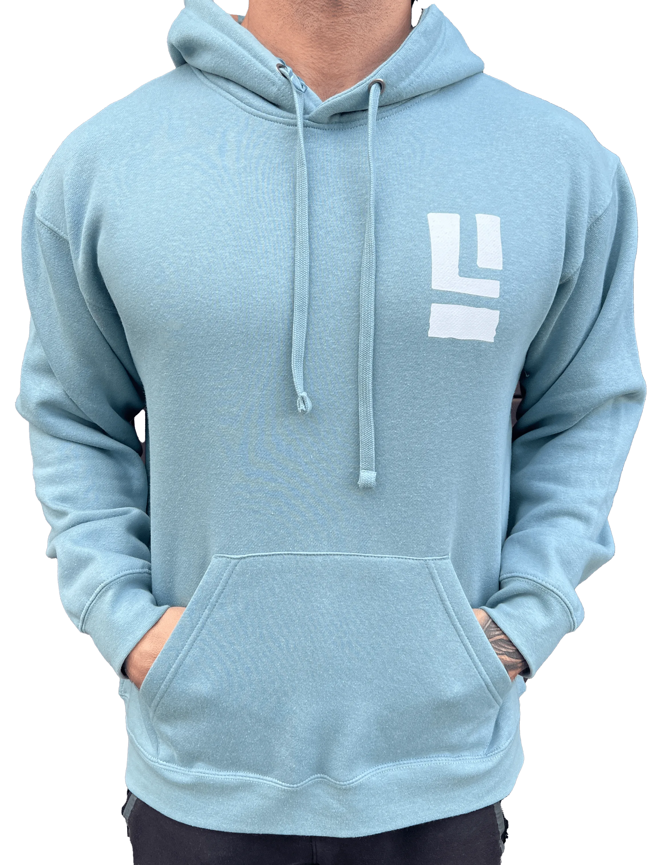 Long Island Strong Beach Wave Hoodie (Salty Blue)