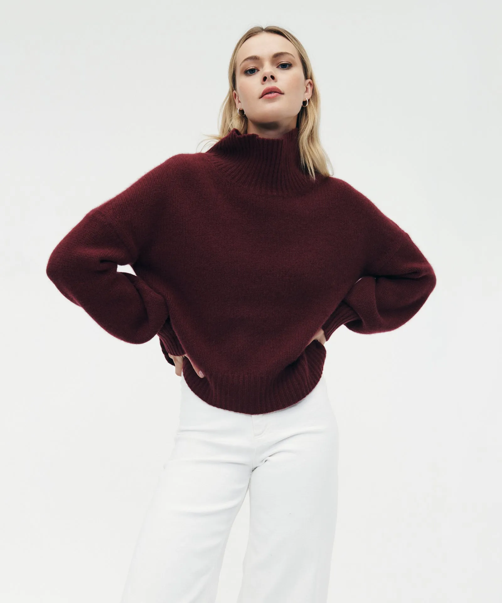 Luxe Cashmere Oversized Turtleneck