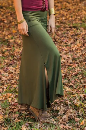 LYCRA SKIRT IN OLIVE