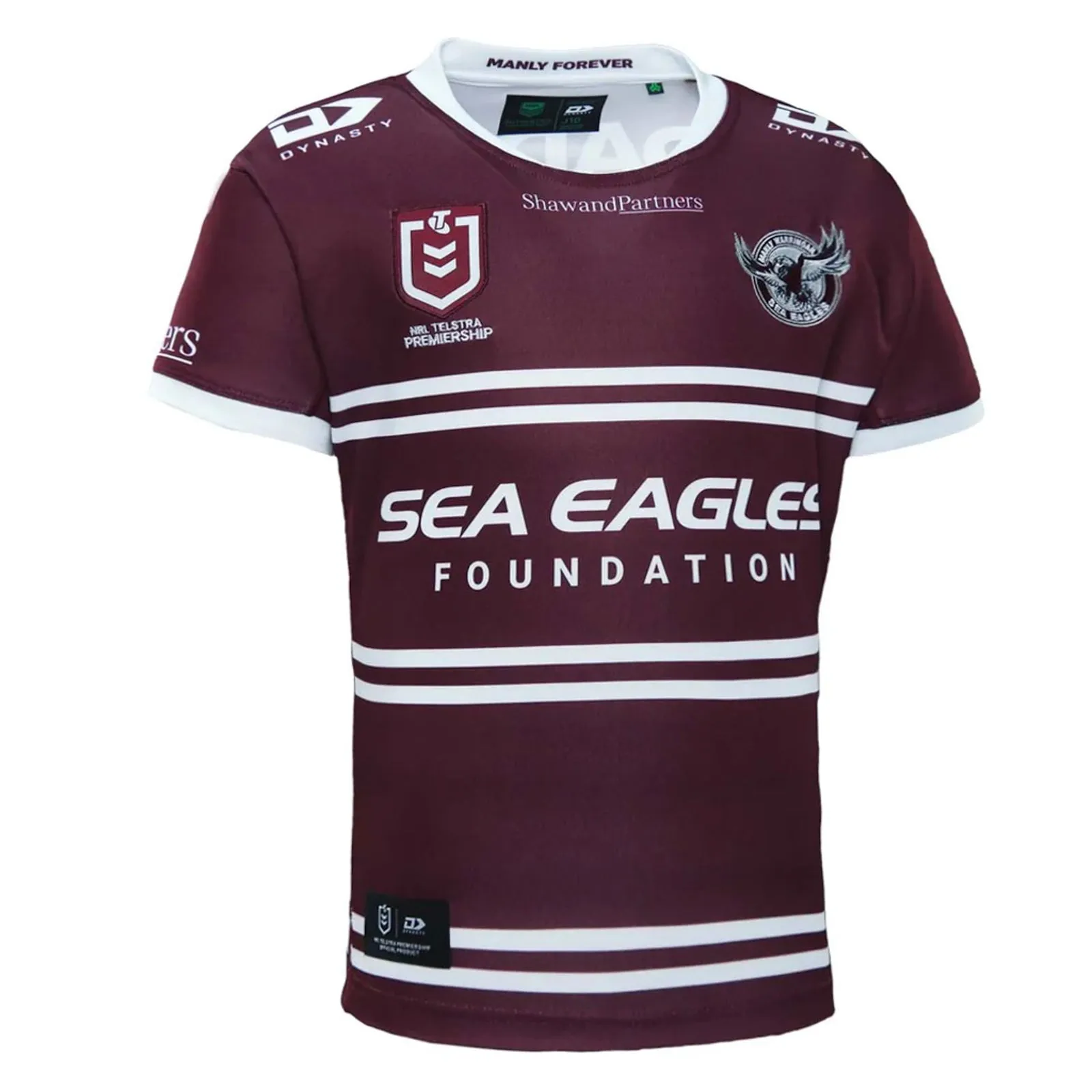 Manly Warringah Sea Eagles 2023 Kid's Home Jersey NRL Rugby League by Dynasty Sport