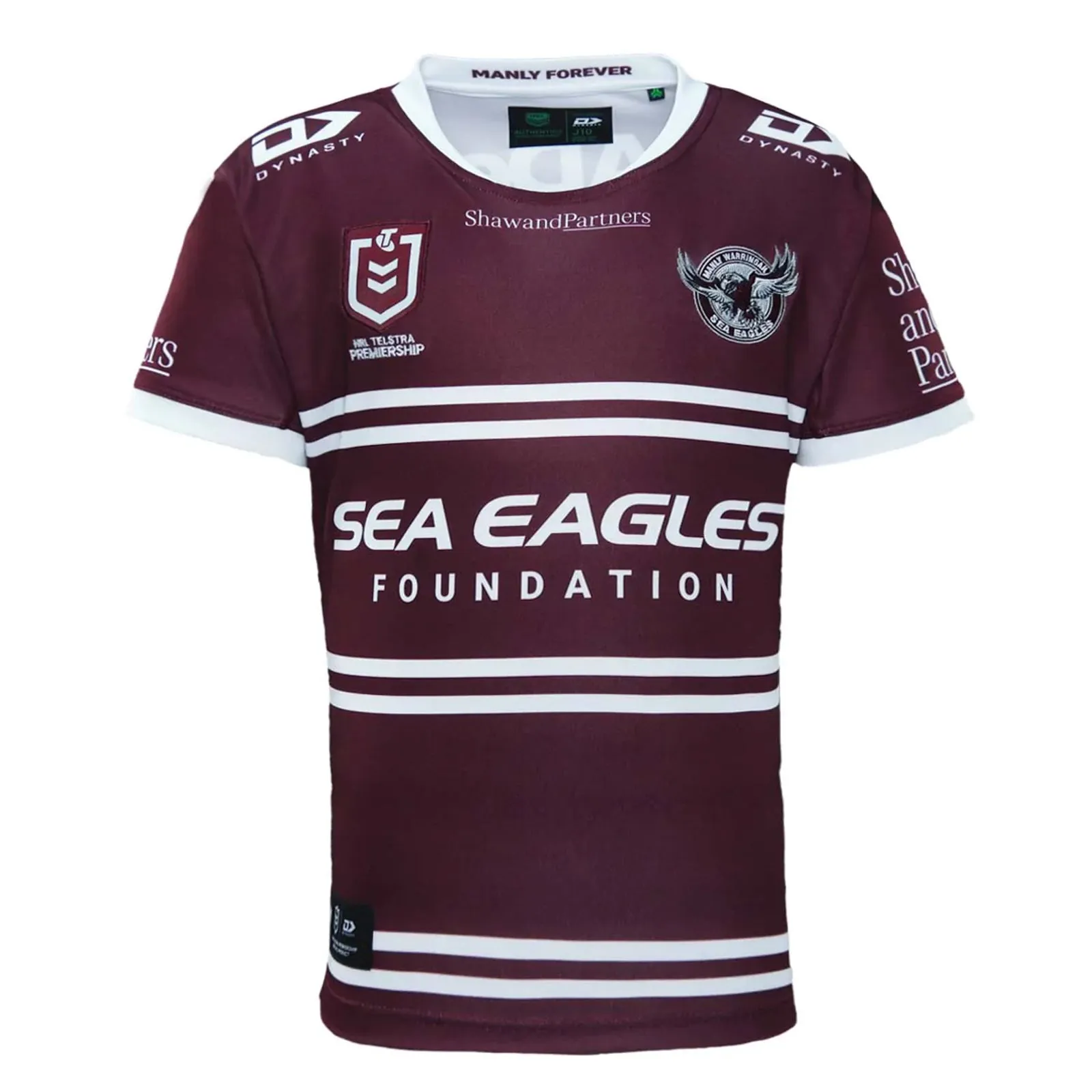 Manly Warringah Sea Eagles 2023 Kid's Home Jersey NRL Rugby League by Dynasty Sport