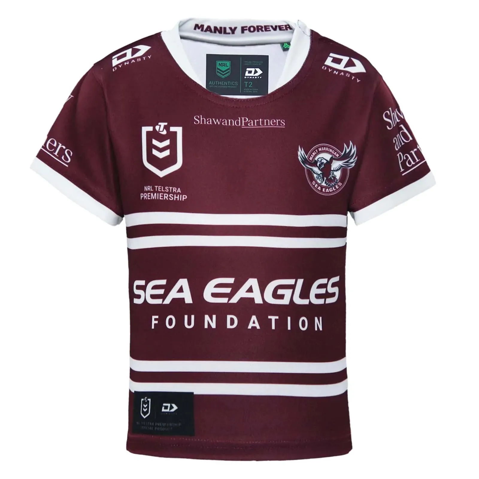 Manly Warringah Sea Eagles 2023 Toddler Home Jersey NRL Rugby League by Dynasty Sport