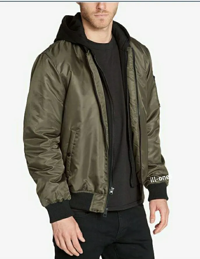 Men's bomber jackets w/hooded liner