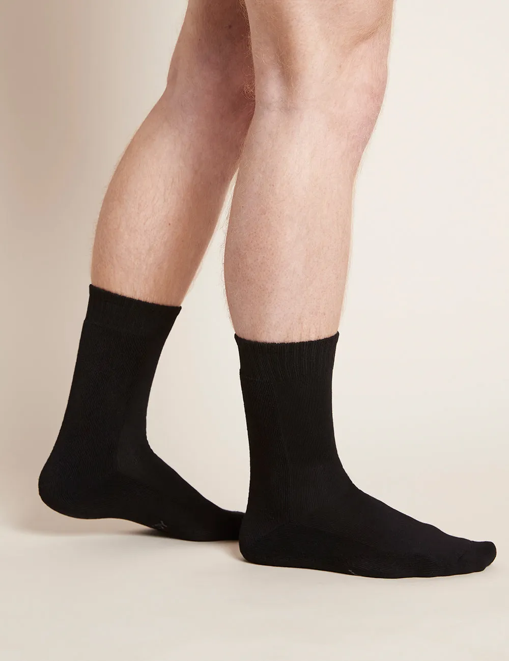 Men's Crew Boot Socks - Black