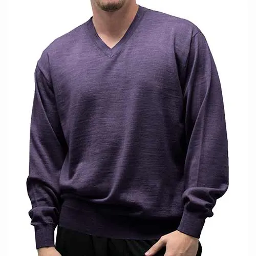 Men's Solid V Neck Sweater- 6 Colors