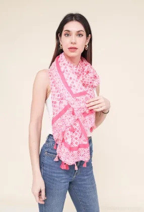 Mosaic Scarf Pink