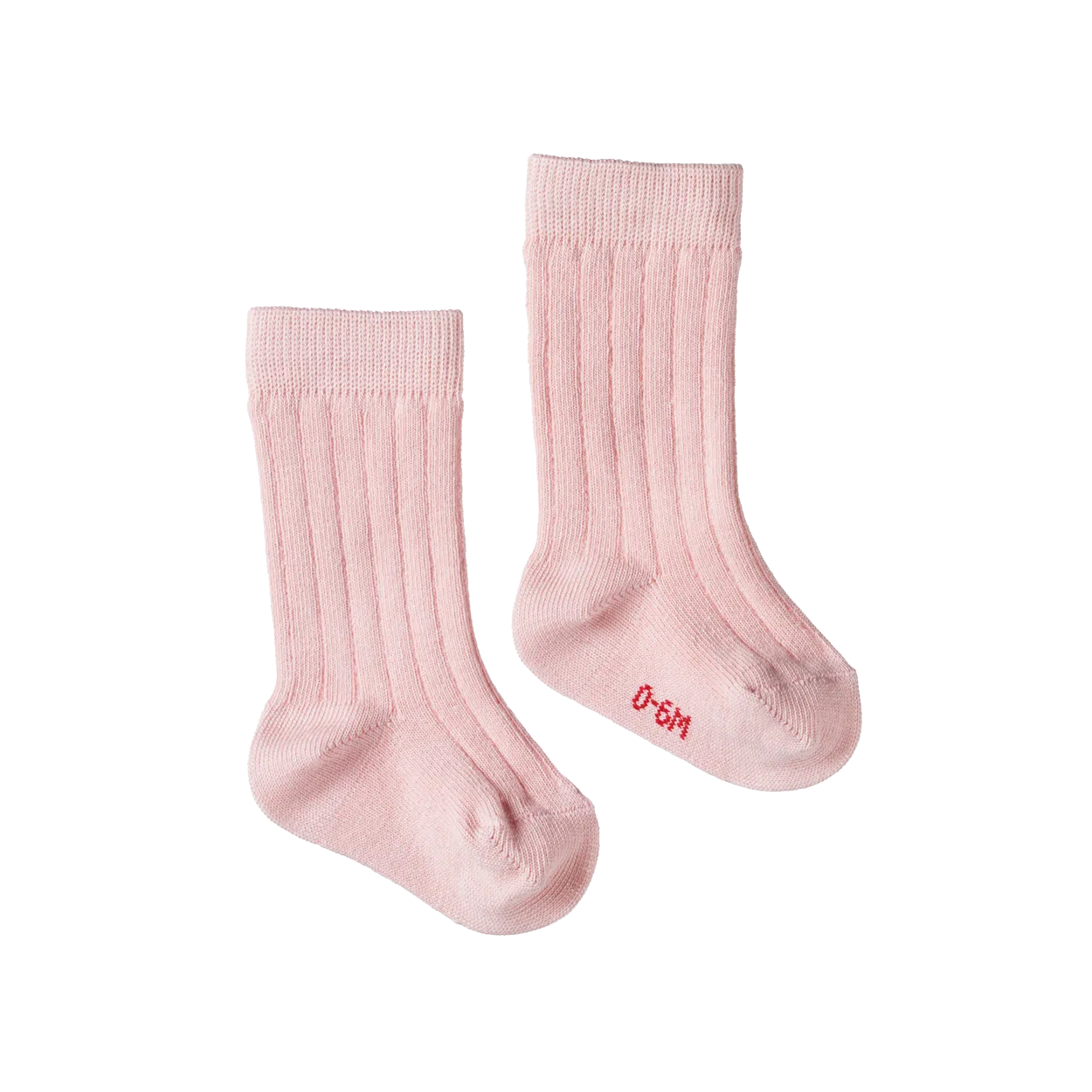 Nature Baby Cotton Rib Socks - Rose Bud