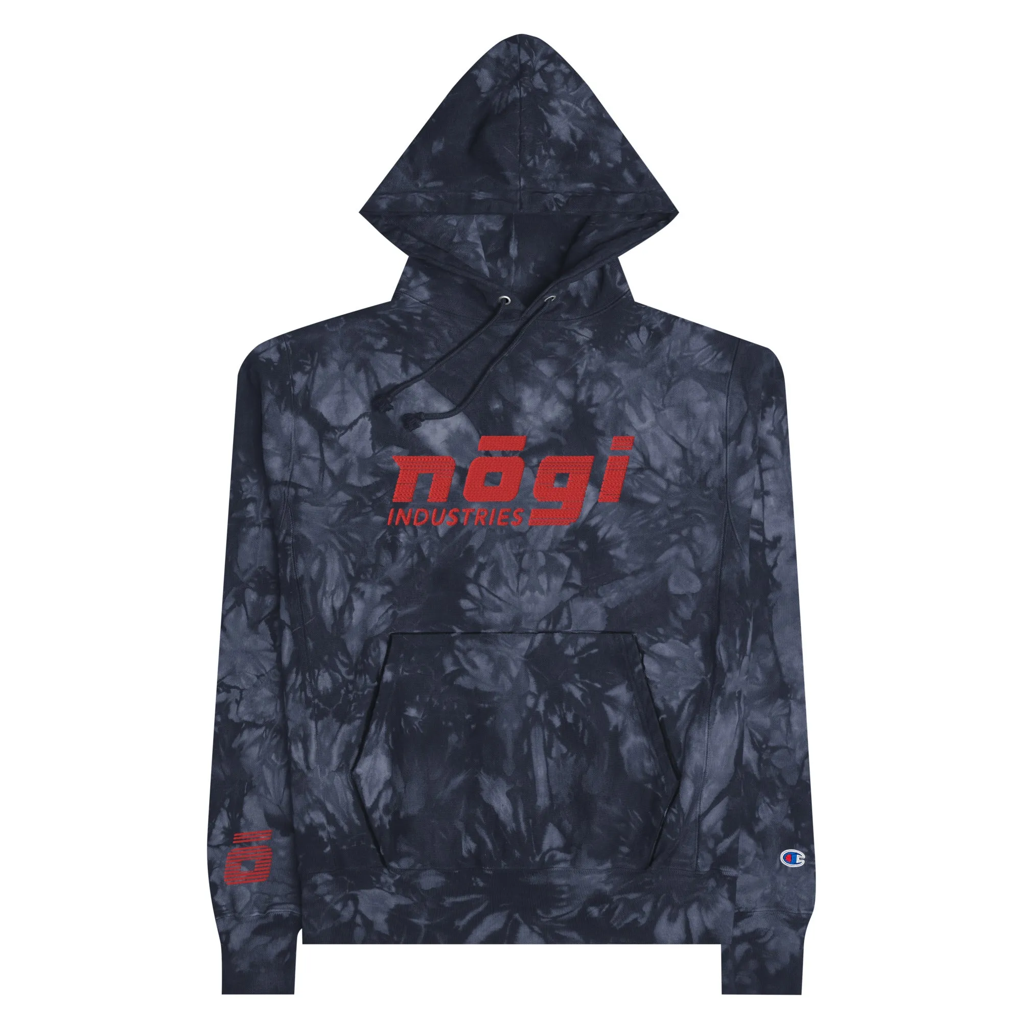 Navy Smoke Unisex Champion Tie-Dye Hoodie