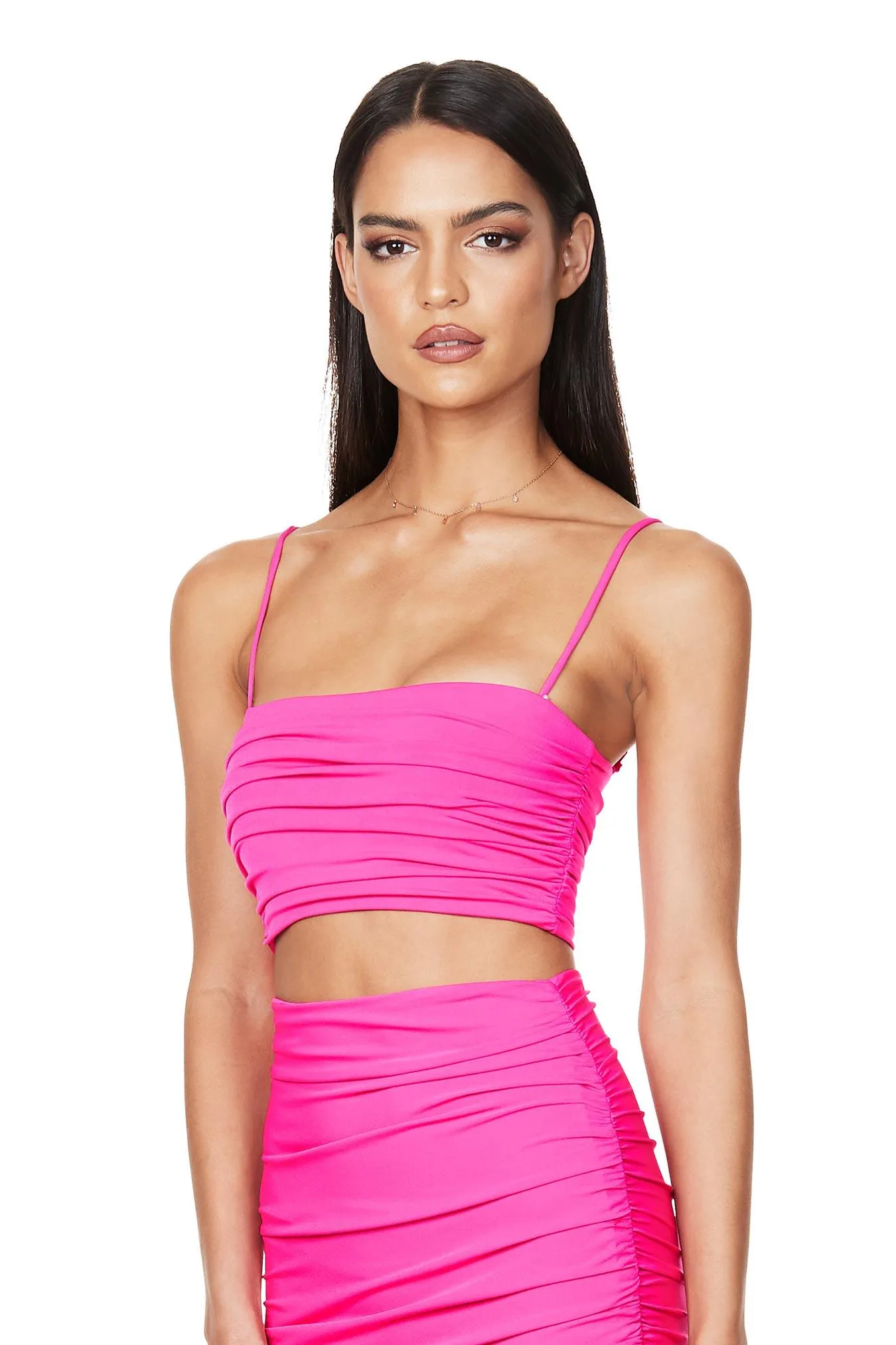 Nookie Aria Crop - Neon Pink