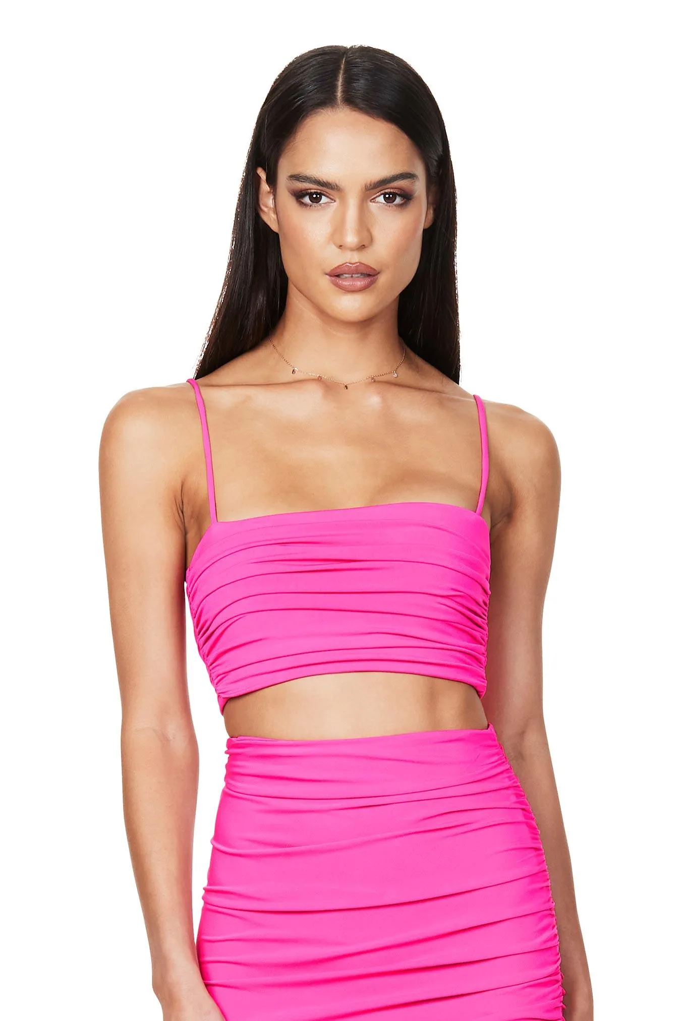 Nookie Aria Crop - Neon Pink