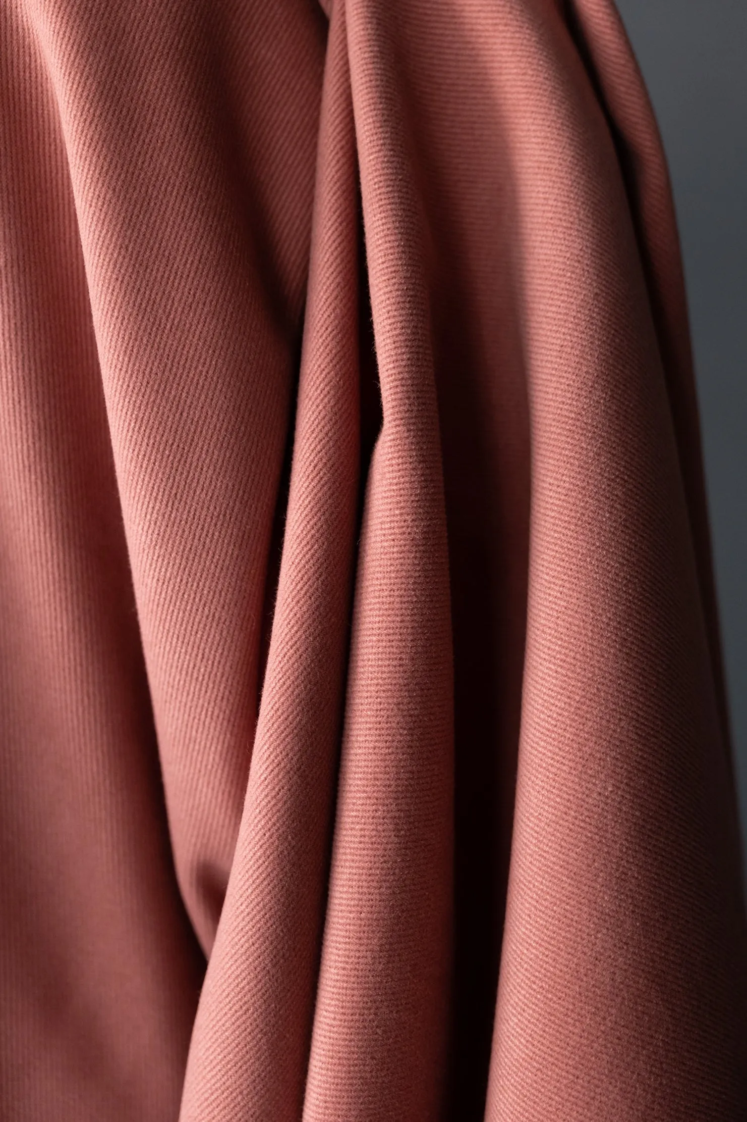 Organic Cotton Sanded Twill - Dusty Pink